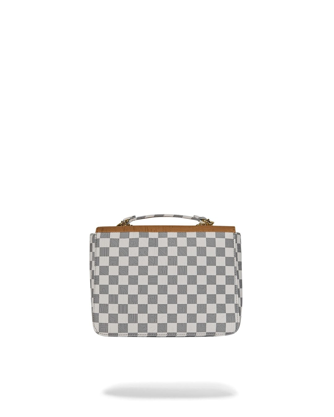 Borsa a spalla Sprayground "EMBOSSED CREAM CHECK HANDBAG" donna