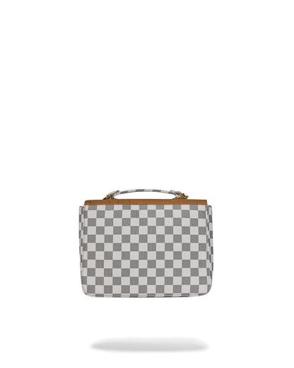 Borsa a spalla Sprayground "EMBOSSED CREAM CHECK HANDBAG" donna