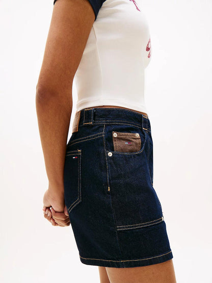 Gonna Tommy Jeans in denim "Mini Skirt" donna