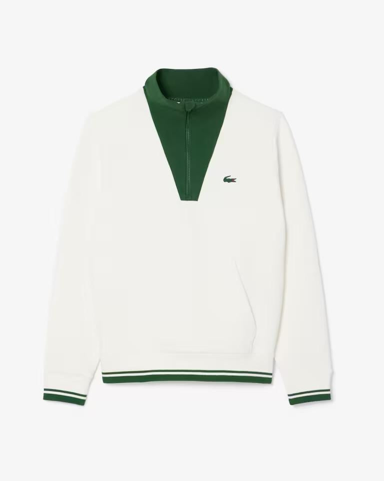 Felpa Lacoste mezza zip uomo