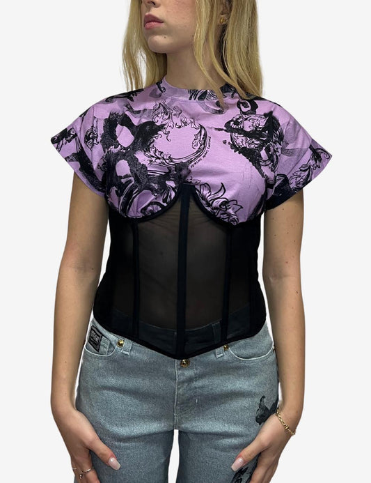 T-Shirt Versace Jeans Couture con corsetto donna