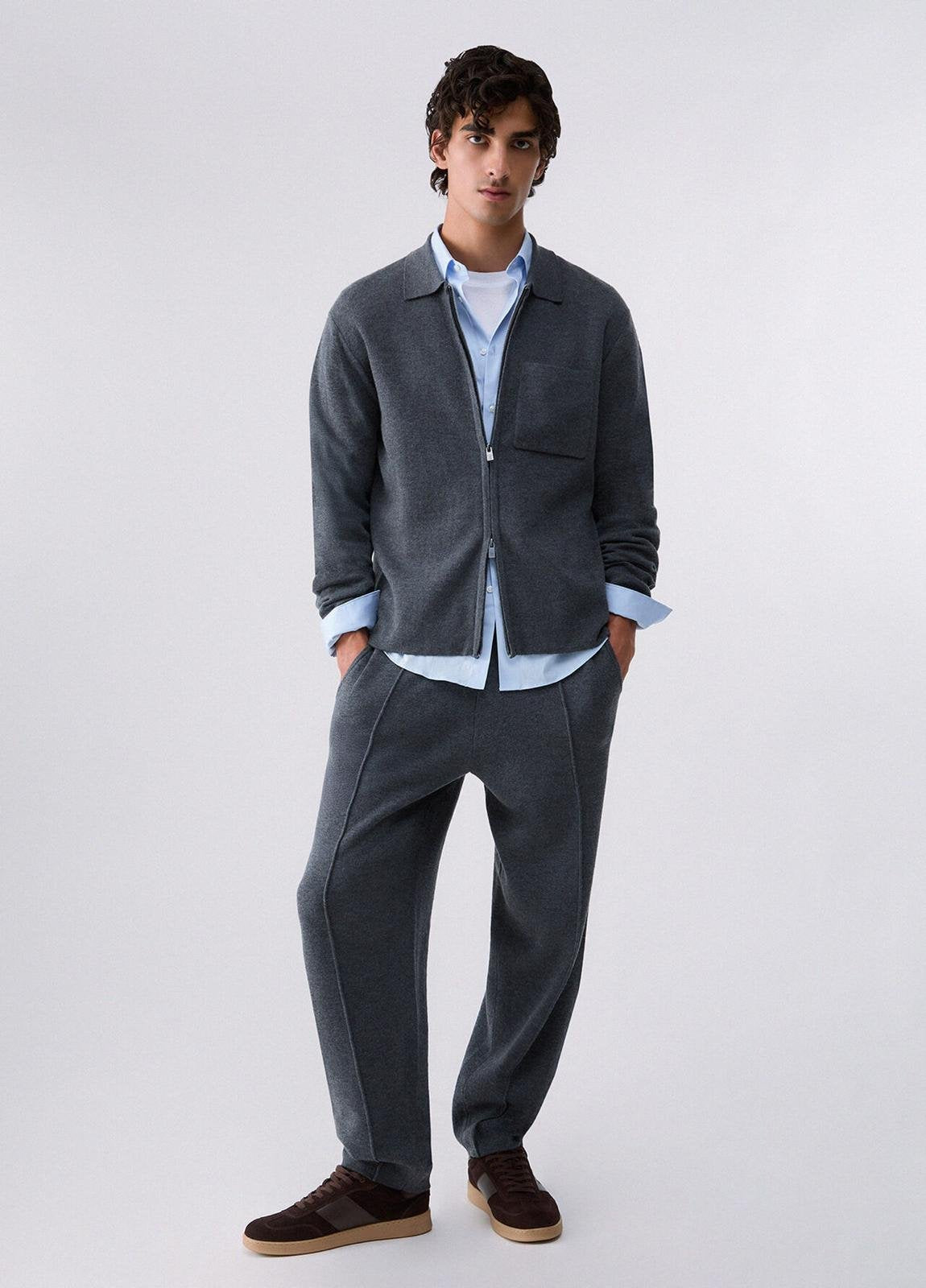 Cardigan Liu Jo full zip con logo metallico