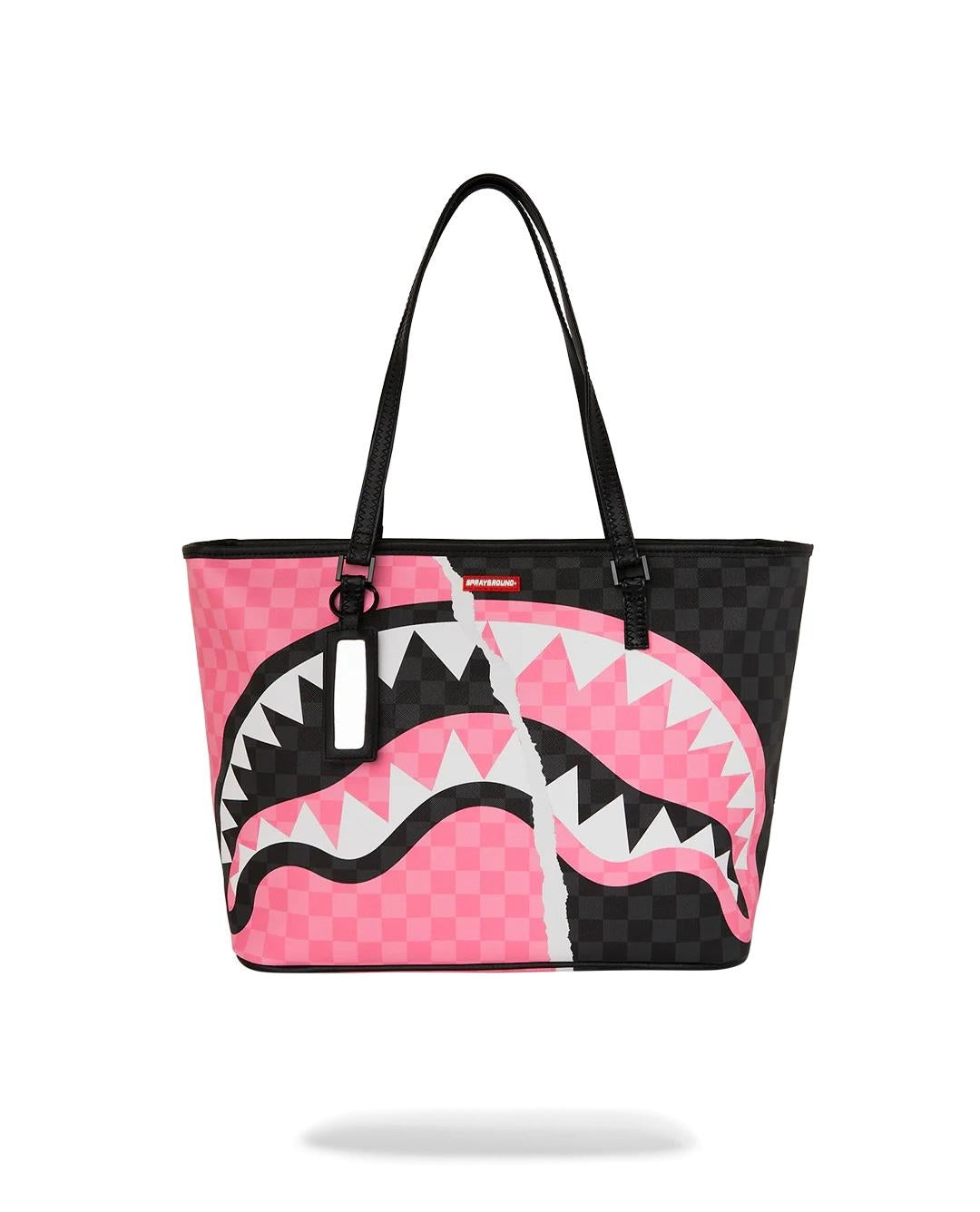 Borsa Sprayground rosa "PINK AND BLACK TEAR SIP TOTE"