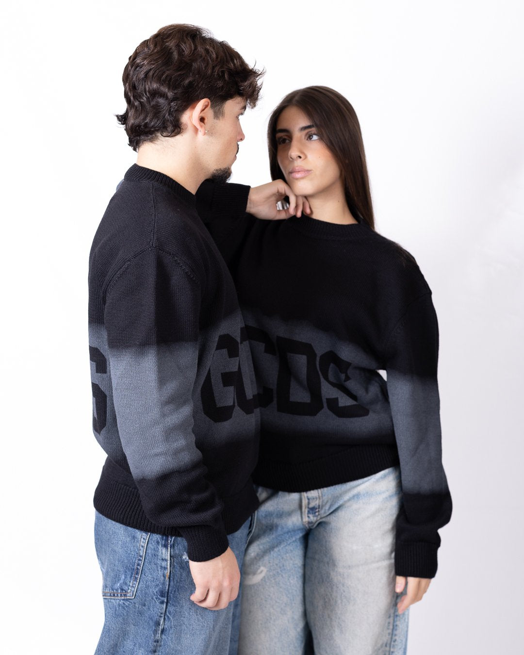 Maglia GCDS in lana con stampa e logo