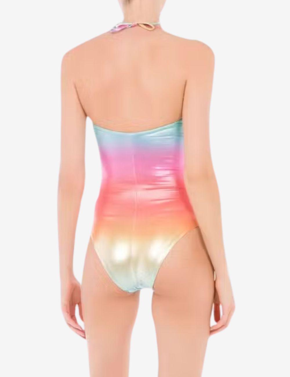 Costume Moschino intero "Shiny Rainbow" donna