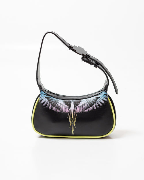 Tracolla Marcelo Burlon in ecopelle "Icon Wings Blue"
