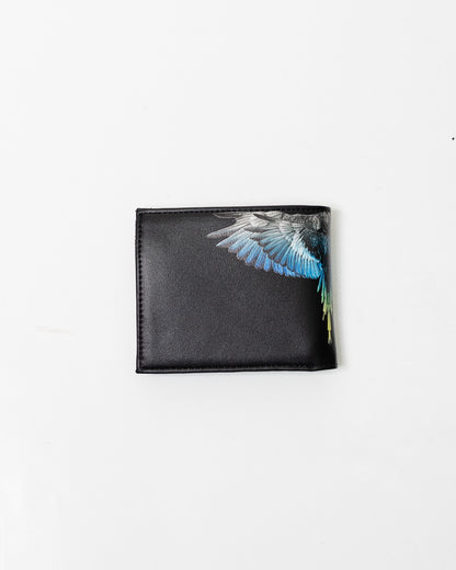 Portafogli Marcelo Burlon in ecopelle "Icon Wings Royal" logato