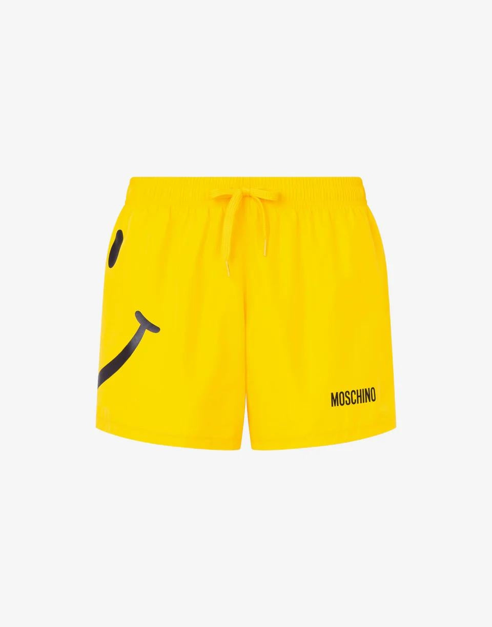 Boxer mare Moschino con stampa Smiley uomo