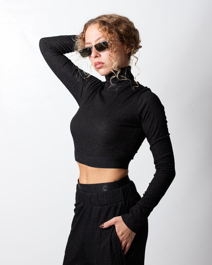 T-Shirt Comme des Fuckdown a manica lunga con fascia logata donna