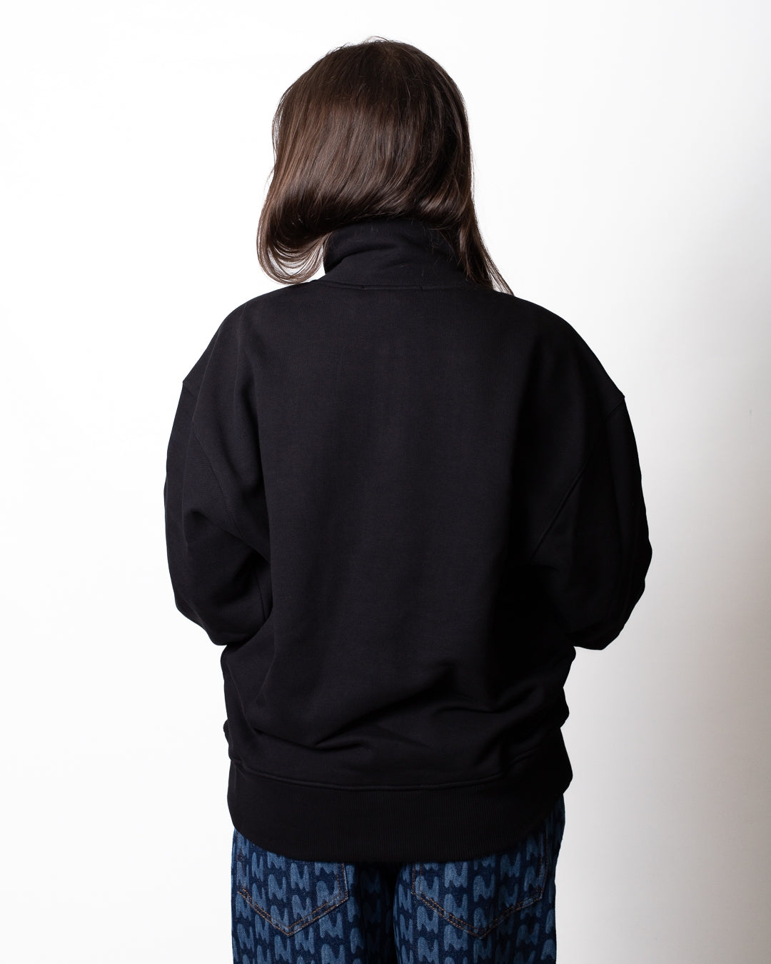 Felpa MSGM a mezza zip con logo ricamato