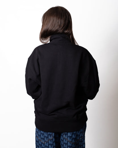 Felpa MSGM a mezza zip con logo ricamato