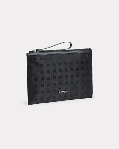 Pochette Kenzo in nylon con stampa geometrica