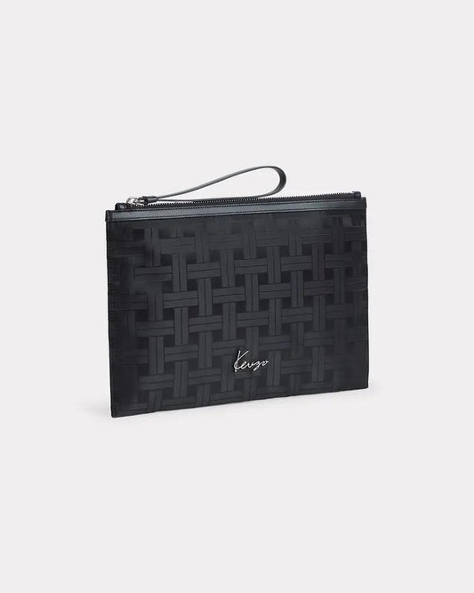 Pochette Kenzo in nylon con stampa geometrica