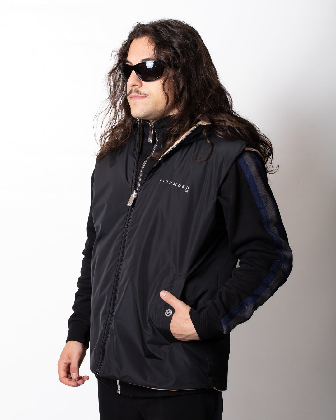 Gilet Richmond X reversibile in nylon uomo