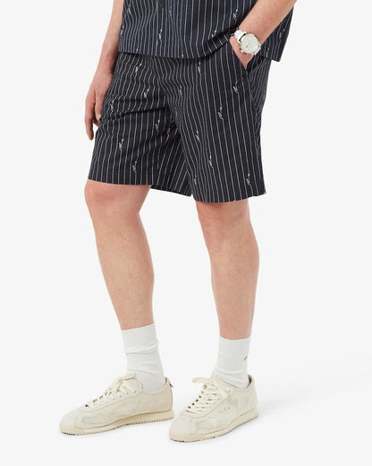 Bermuda Lacoste stampa pinstripe uomo