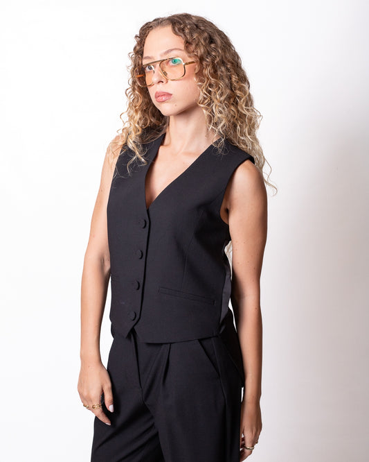 Gilet Twinset Actitude con schiena effetto seta donna