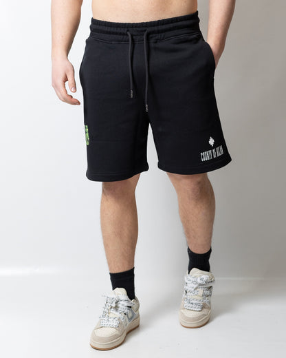 Bermuda Marcelo Burlon in felpa con logo County uomo