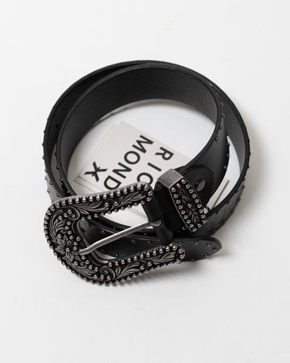 Cintura Richmond X in pelle con borchie