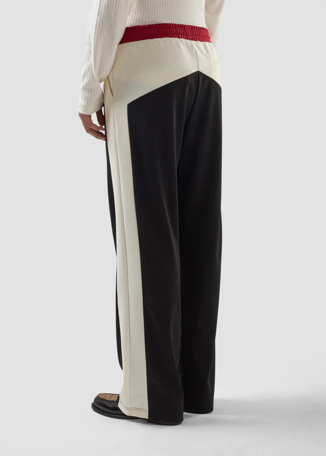 Pantalone GCDS Essentials color block in nylon uomo