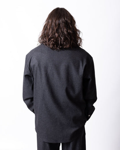 Camicia Iceberg in lana collo in maglia e logo in metallo