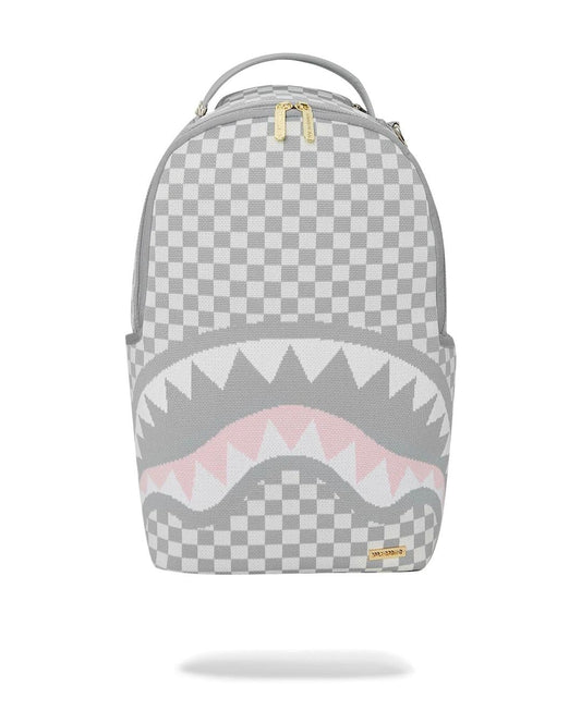 Zaino Sprayground bianco Knit sharks in paris in cream dlx backpack