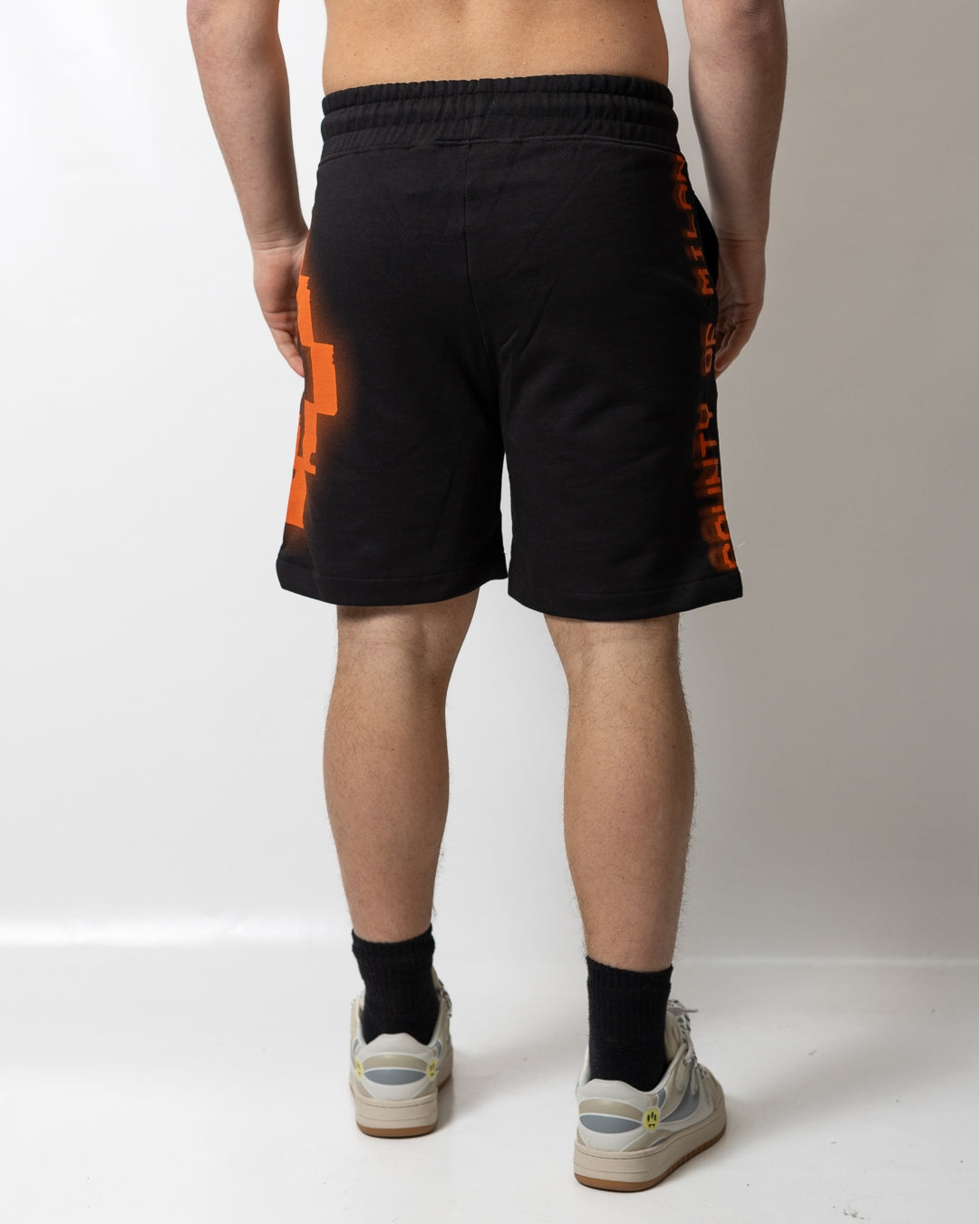 Bermuda Marcelo Burlon in felpa "County Print" uomo