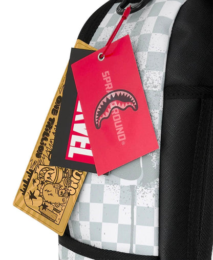 Zaino Sprayground bianco MARVEL  WAKANDA FOREVER WHITE CHECK BACKPACK
