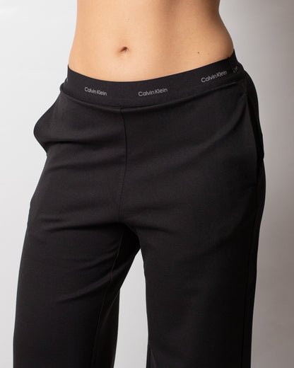 Pantalone Calvin Klein stretch a gamba larga donna