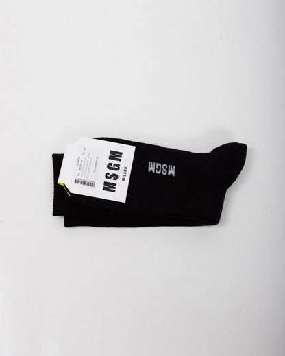 Calze MSGM in spugna "Logo Typewriter"