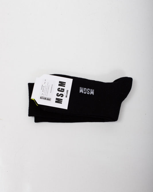 Calze MSGM in spugna "Logo Typewriter"