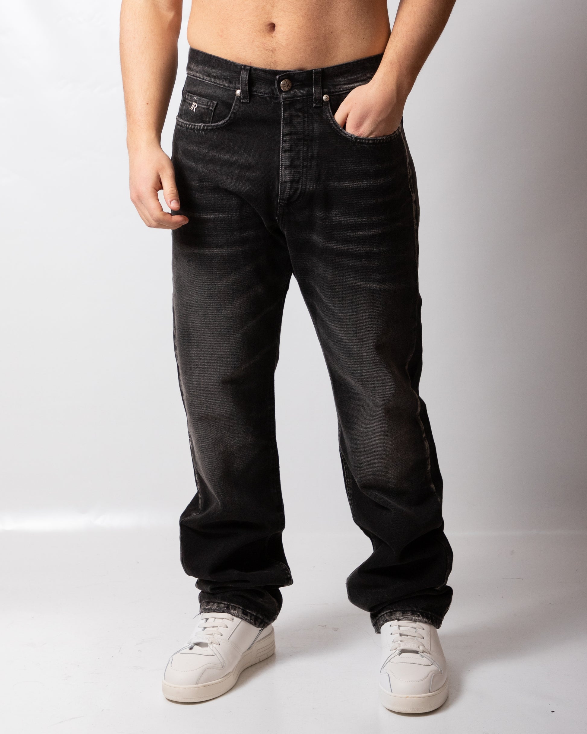 Jeans John Richmond wide leg uomo