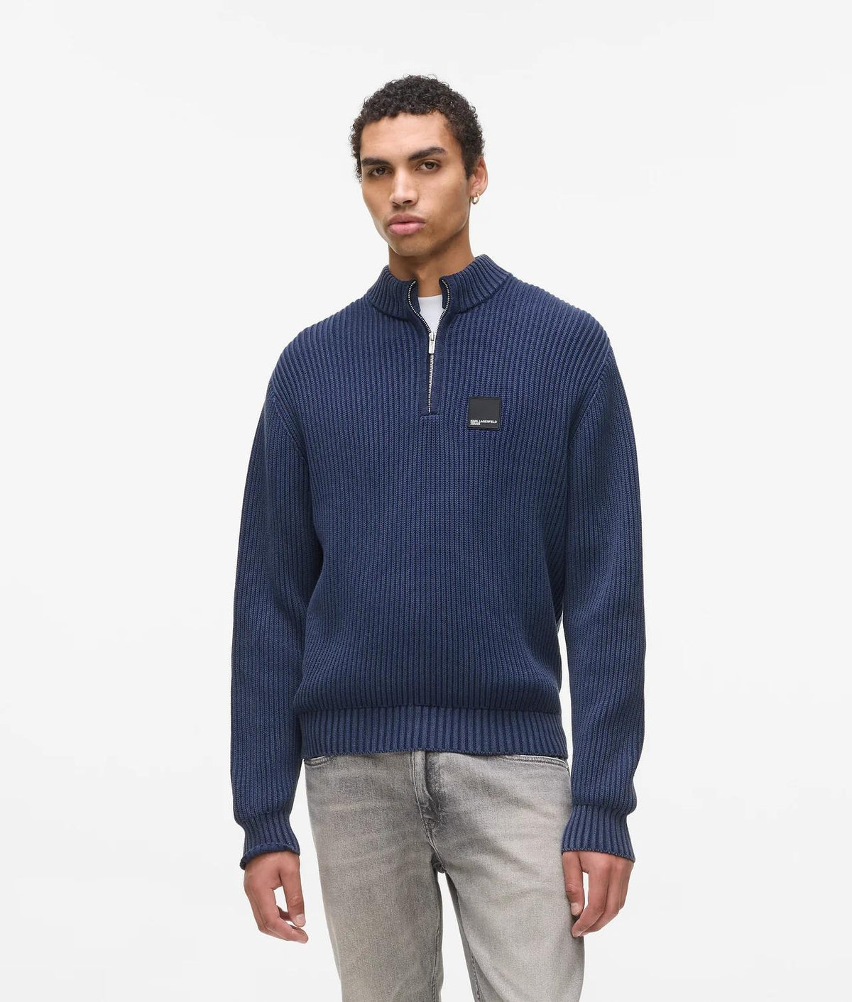 Maglia Karl Lagerfeld Jeans mezza zip uomo