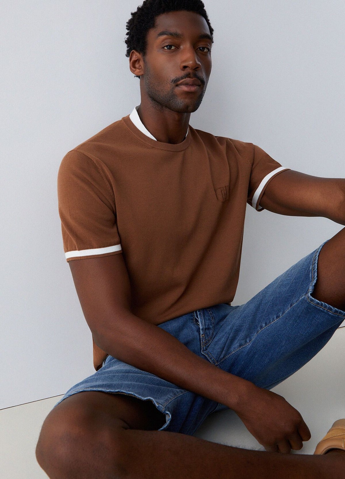 T-Shirt Liu Jo in maglia con colletto uomo