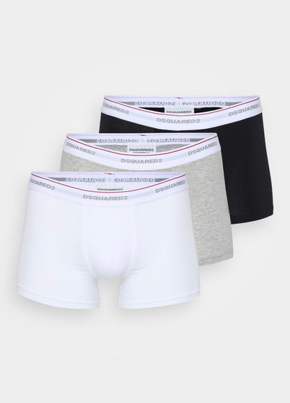 Boxer Dsquared2 tripack cotton stretch uomo