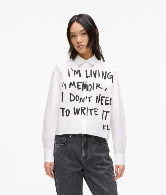 Camicia Karl Lagerfeld con stampa donna