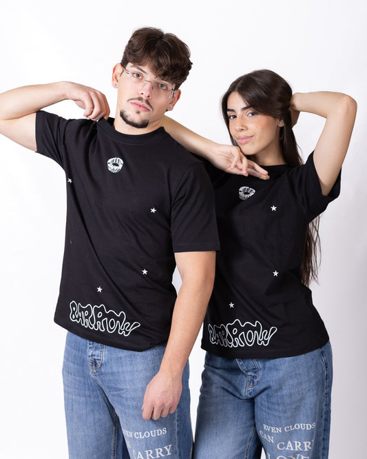 T-shirt Barrow con stampa, pietre e paillettes decorative "Jewl Edition"