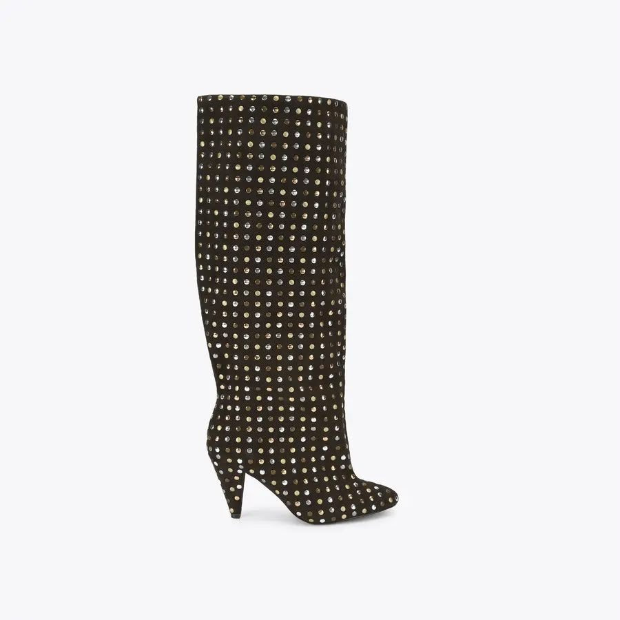 Stivali Kurt Geiger "Lambeth Boot Slouchy" in suede con borchie