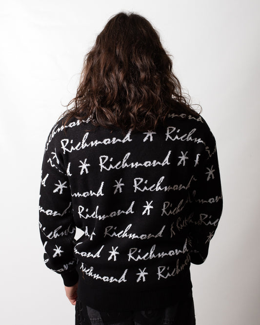 Cardigan Richmond X "Logomania" uomo