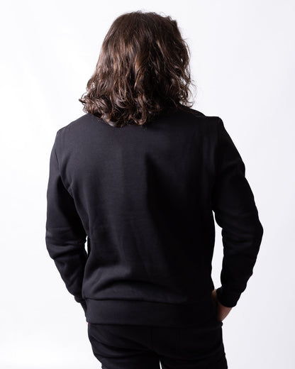 Felpa Colmar girocollo con maxi logo in spugna uomo