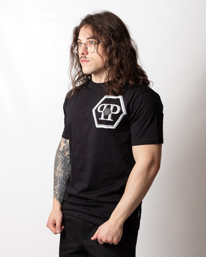 T-Shirt Philipp Plein "Lines Hexagon" uomo