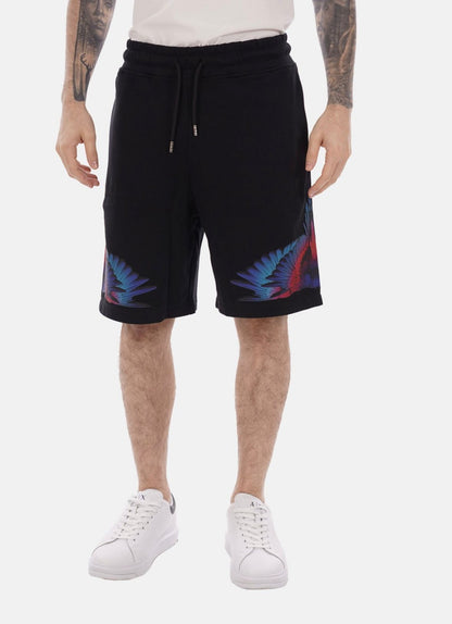 Bermuda Marcelo Burlon in felpa "Icon Wings" uomo