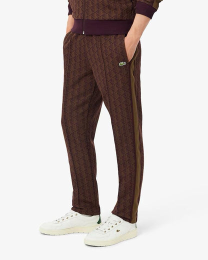 Pantalone Lacoste logato allover uomo