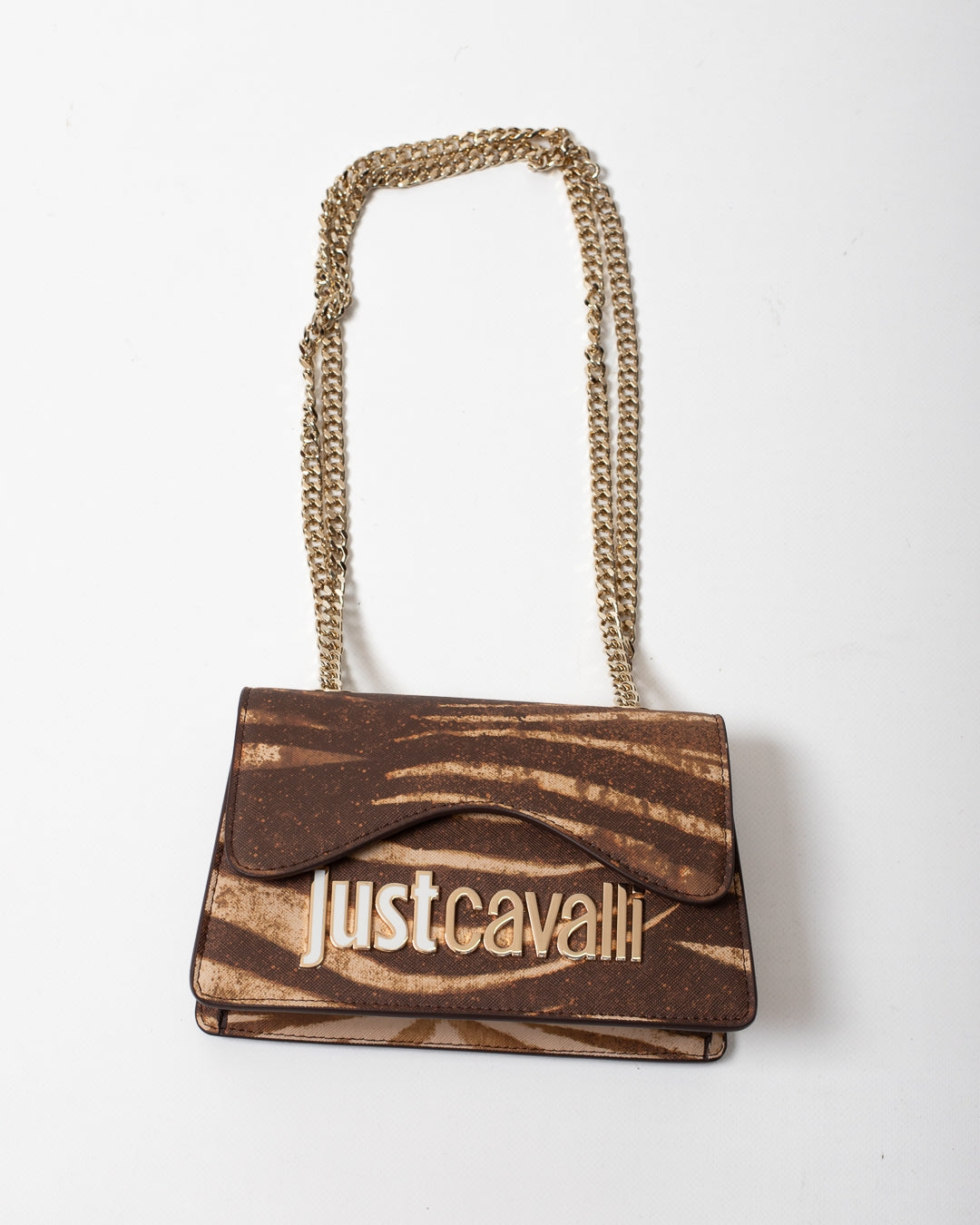 Borsa Just Cavalli in saffiano "Nepal Tiger" donna