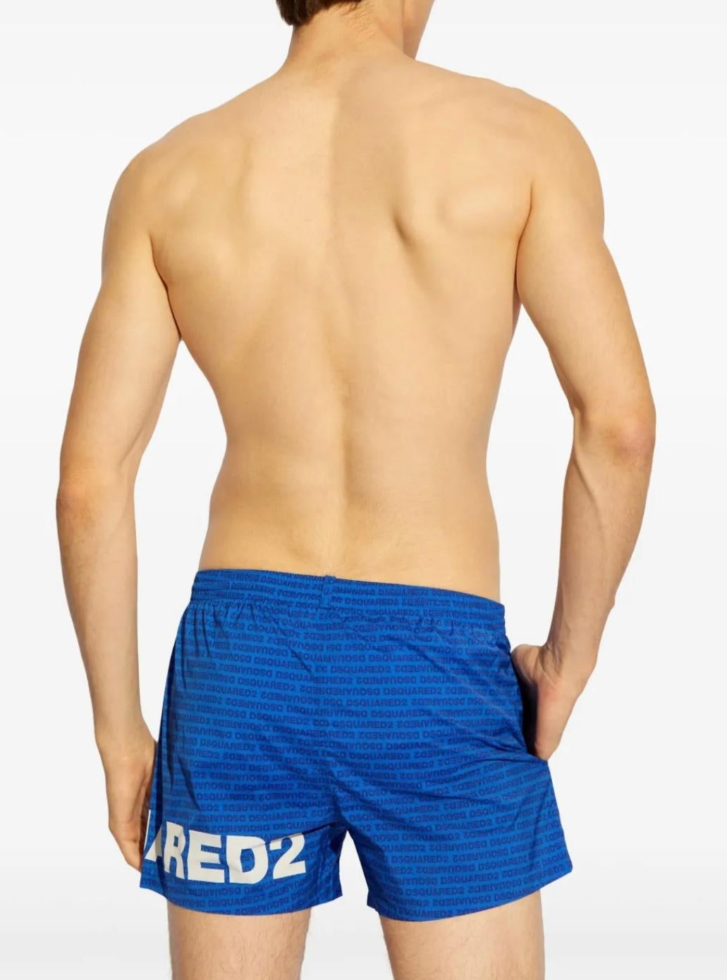 Boxer mare Dsquared2 con logo jacquard uomo