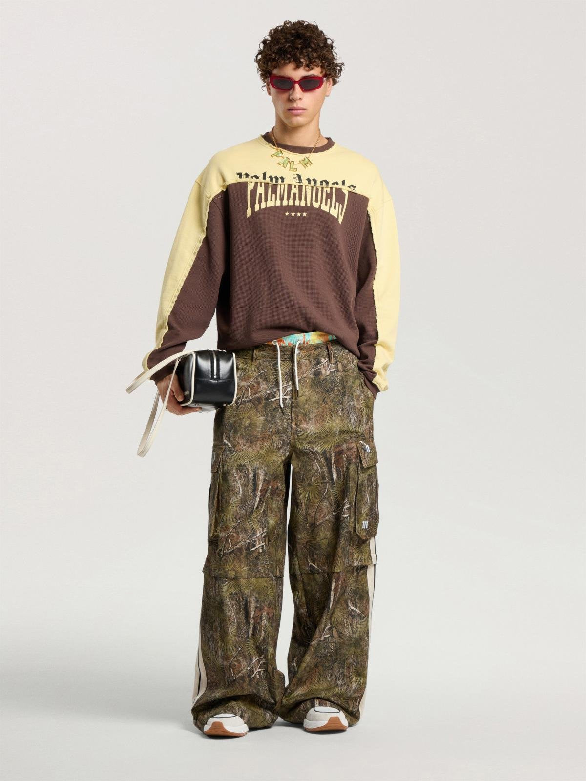 Felpa Palm Angels girocollo "Vintage Logo" uomo