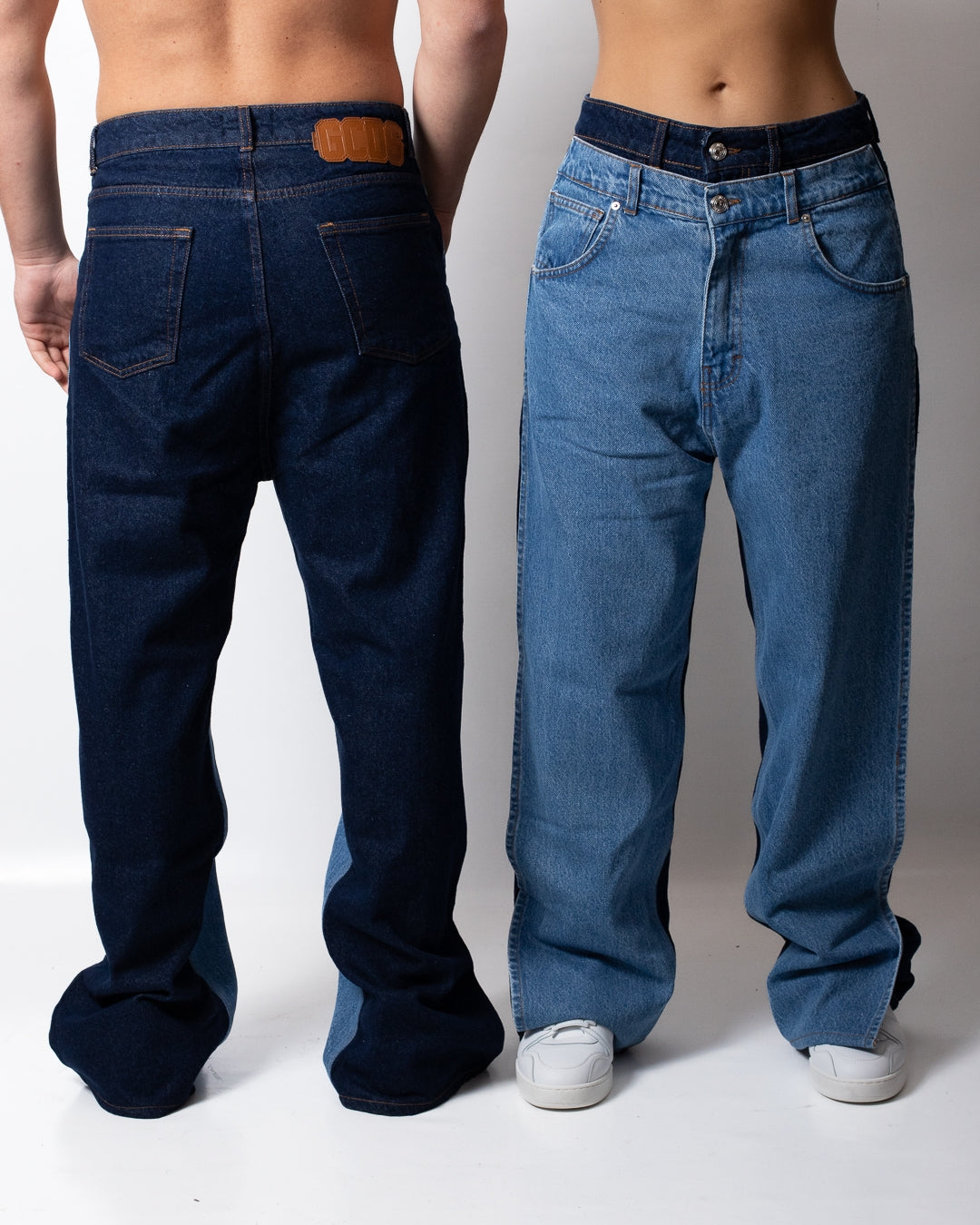 Jeans GCDS layered loose fit