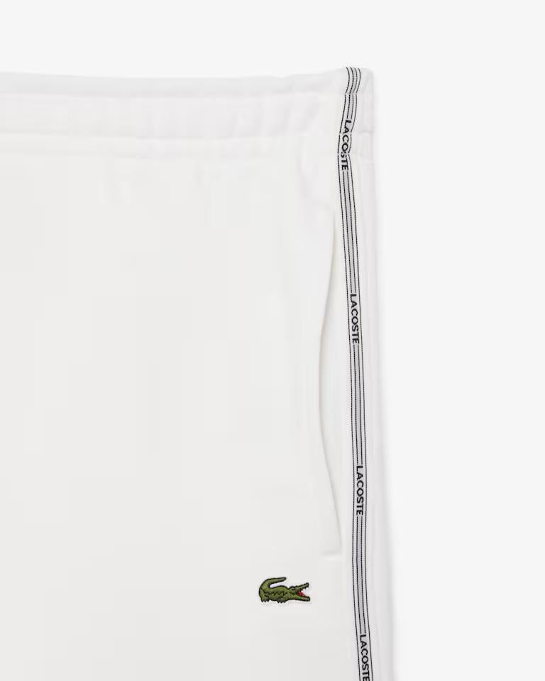 Bermuda Lacoste in felpa con fasce logate uomo