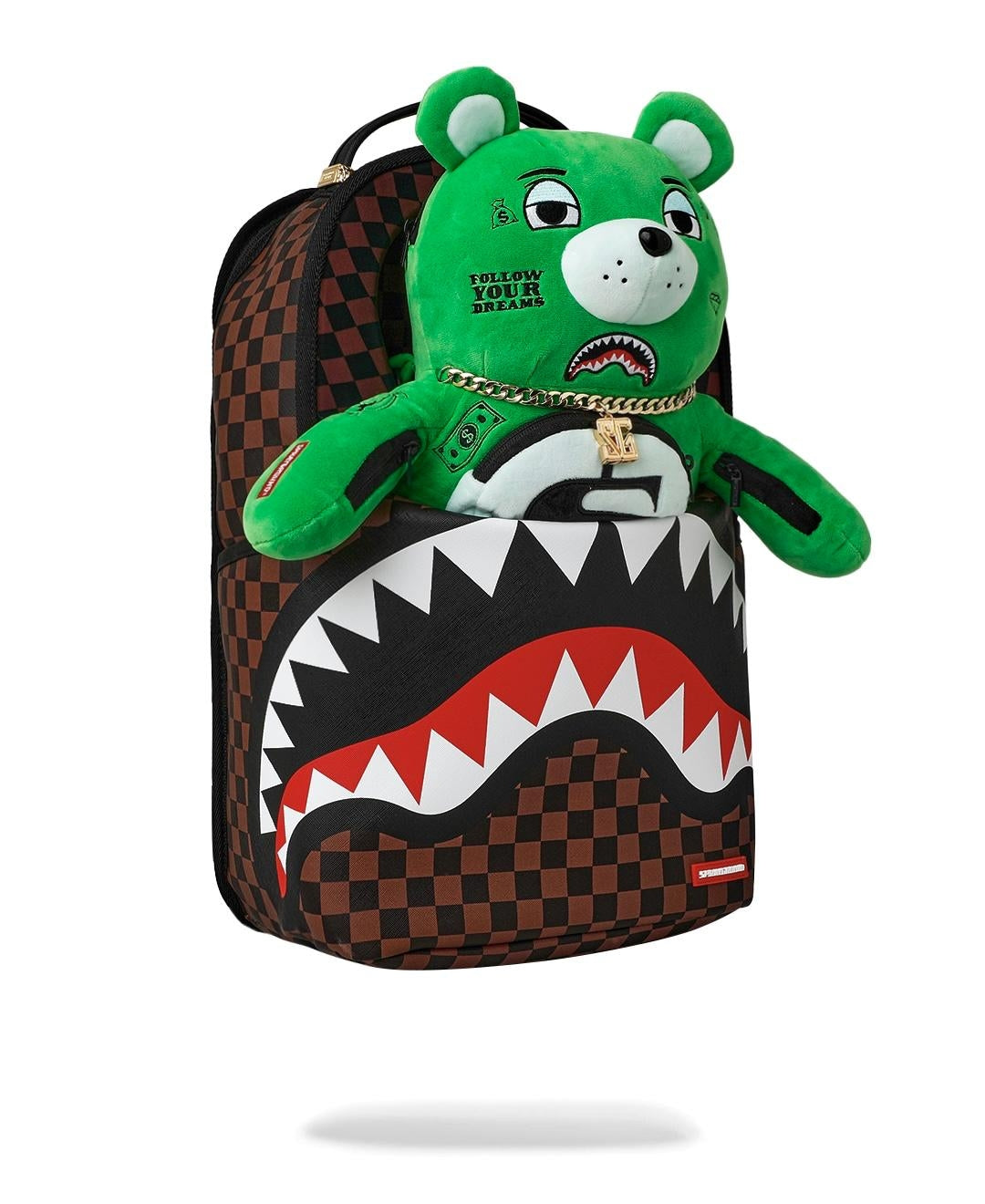 Zaino Sprayground marrone BEAR POUCH 2N1 BACKPACK