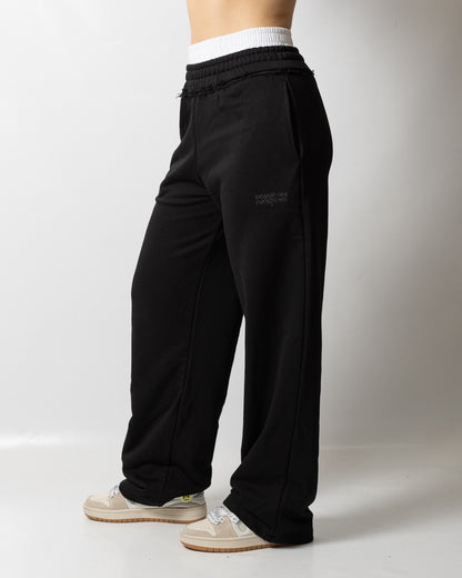 Pantalone Comme des Fuckdown in felpa con doppia fascia donna