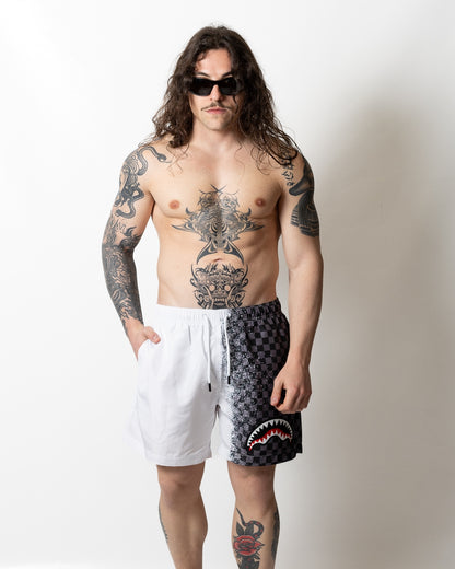 Boxer mare Sprayground con stampa a scacchi uomo